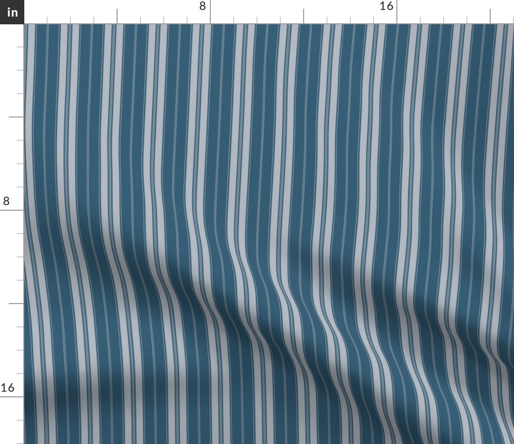 Midnight and Blue Autumn Winter 2022 2023 Color Trend Mattress Ticking Fabric