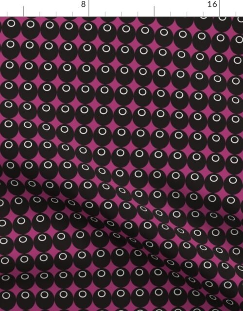 Mini Magenta Squid Black Mask Helmets Letter O Fabric