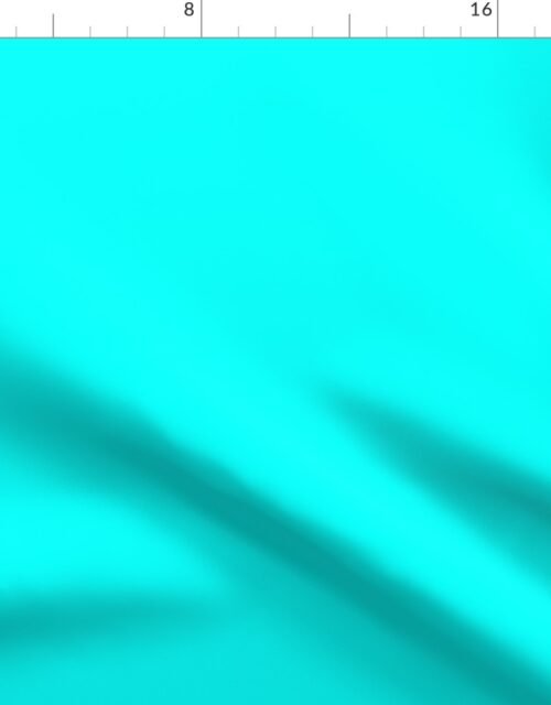 Neon Aqua Blue Coordinate Solid for Neo Deco Prints Fabric