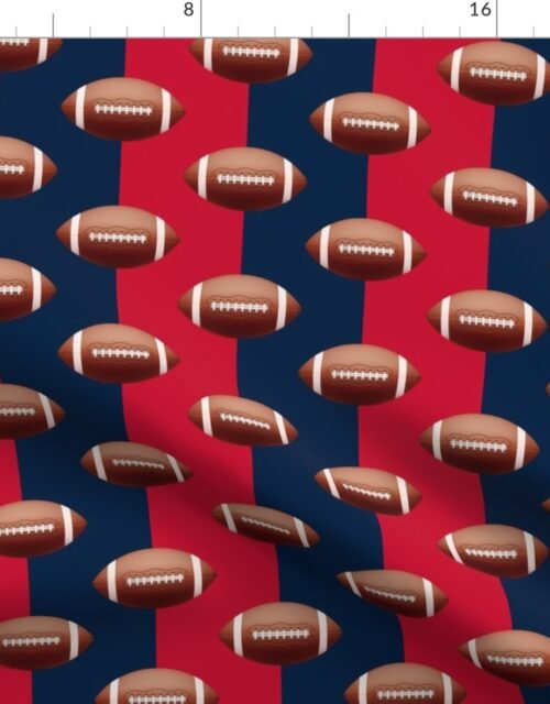 New England’s Famed Football Team Colors of Blue and Red Fabric