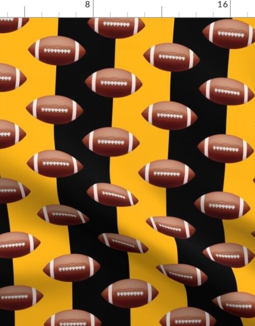 Pittsburgh’s Famed Football Team Colors of Black and Gold Fabric