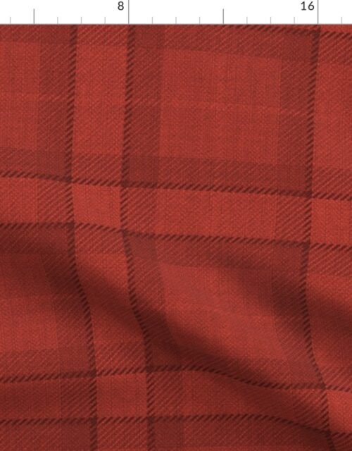 Red Vermillion Vintage Christmas Tartan Plaid Fabric