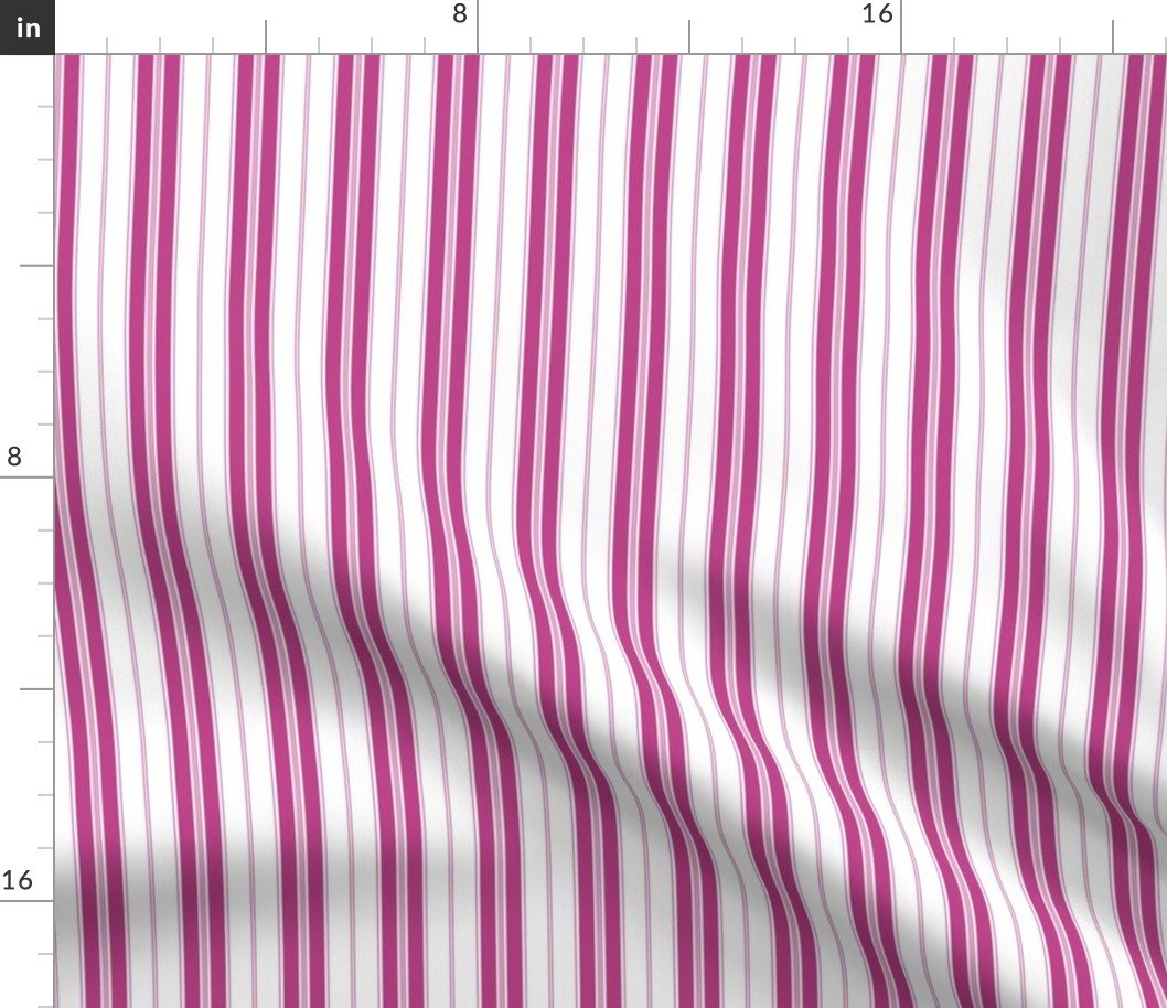 Rose Violet and White Autumn Winter 2022 2023 Color Trend Mattress Ticking Fabric