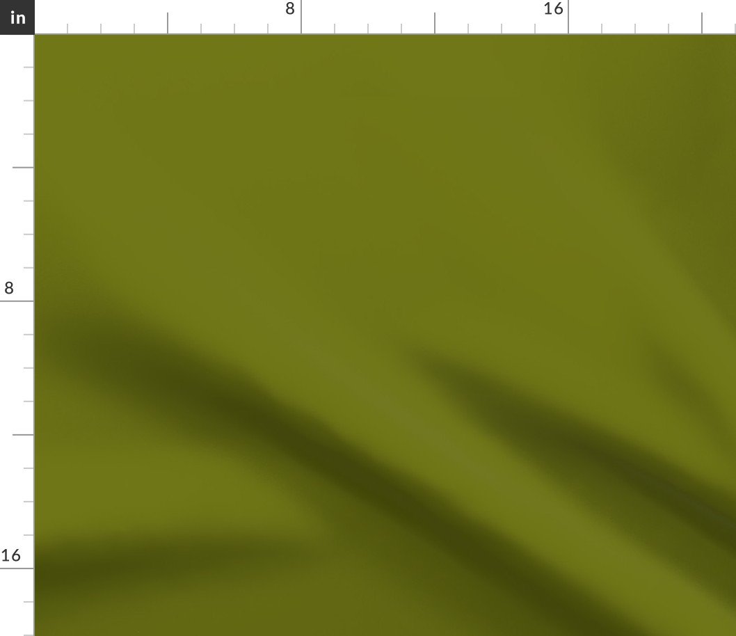 SOLID OLIVE #6e750e HTML HEX Colors Fabric