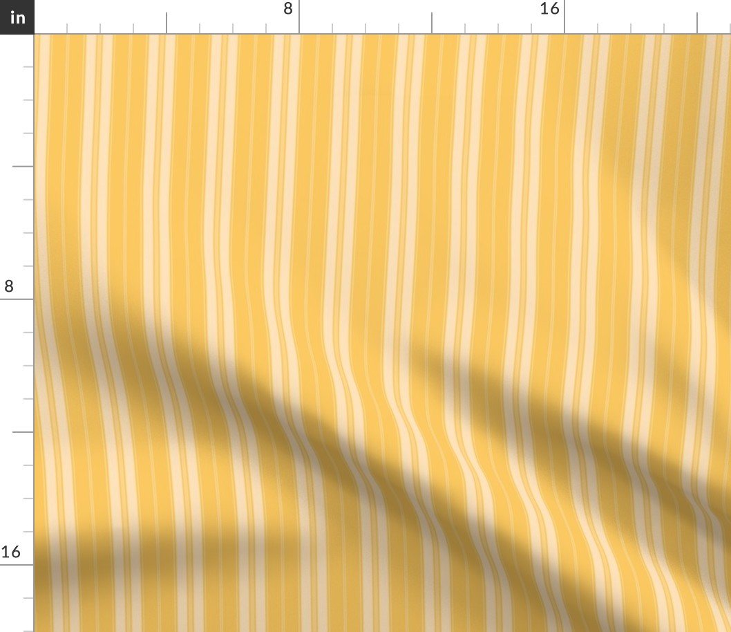 Samoan Sun on Yellow  Autumn Winter 2022 2023 Color Trend Mattress Ticking Fabric