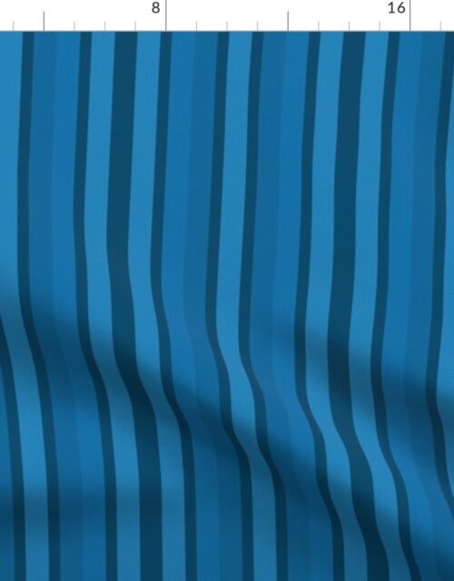 Small Bluebell Shades Modern Interior Design Stripe Fabric