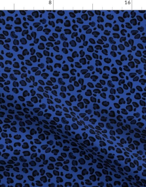 Small Leopard Moody Blues Spots Fabric