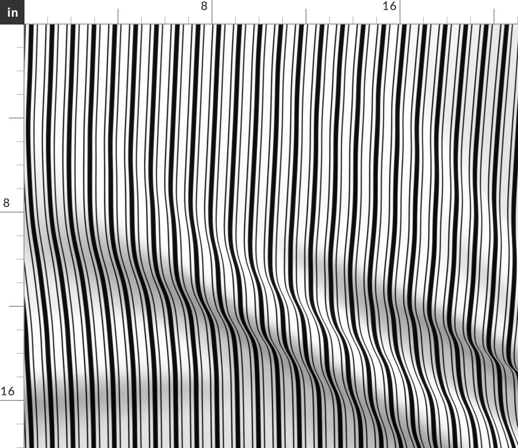 Traditional Micro Black Vintage Ticking Upholstery Stripes Fabric