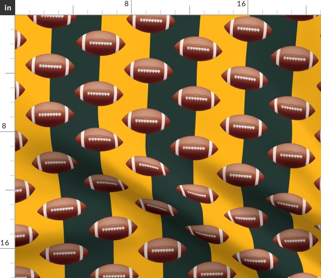 Wisconsin’s Famed Football Team Colors of Green and Gold Fabric