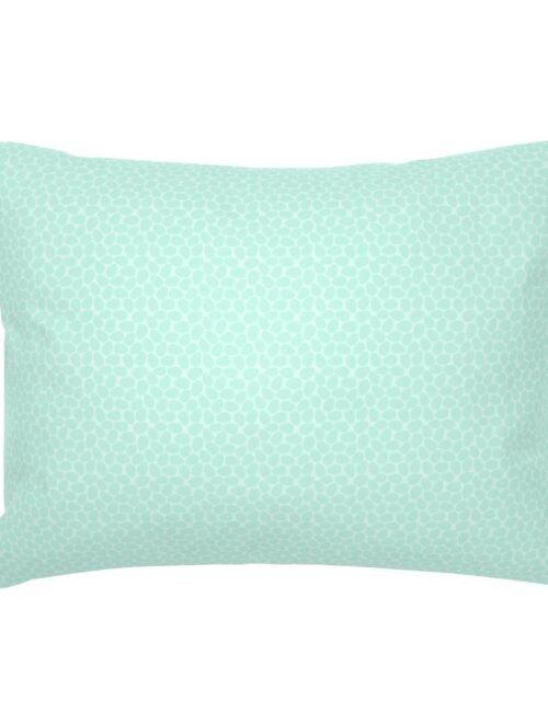 Aqua Blue Colored Pastel Easter Eggs Standard Pillow Sham