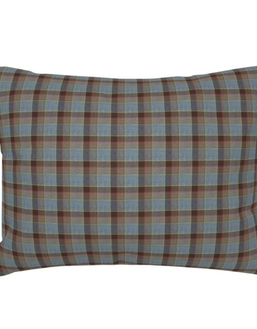 Fraser Weathered Wool Scottish Tartan Standard Pillow Sham